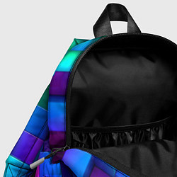 Детский рюкзак РАЗНОЦВЕТНЫЕ КУБИКИ MULTICOLORED CUBES, цвет: 3D-принт — фото 2