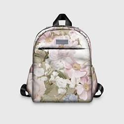 Детский рюкзак Цветы Английский Садовый Узор, цвет: 3D-принт