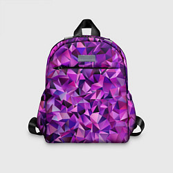 Детский рюкзак ФИОЛЕТОВЫЕ КРИСТАЛЛЫ, цвет: 3D-принт