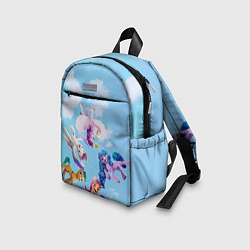 Детский рюкзак My Little Pony летают в облаках, цвет: 3D-принт — фото 2