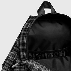 Детский рюкзак Черно белая клетка, цвет: 3D-принт — фото 2