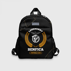 Детский рюкзак Лого Benfica и надпись Legendary Football Club на, цвет: 3D-принт