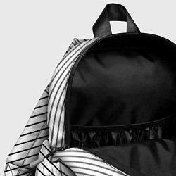 Детский рюкзак Символ Roblox на светлом фоне с полосами, цвет: 3D-принт — фото 2