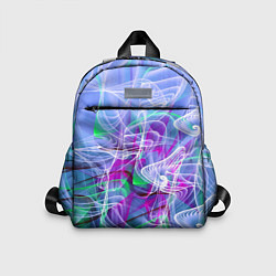Детский рюкзак Абстрактный фрактальный летний паттерн Abstract fr, цвет: 3D-принт