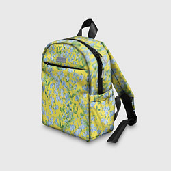 Детский рюкзак Цветы Незабудки На Жёлтом Фоне, цвет: 3D-принт — фото 2