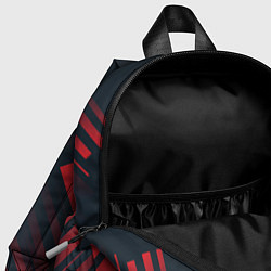 Детский рюкзак Красный Символ Dead Space на темном фоне со стрелк, цвет: 3D-принт — фото 2