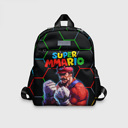 Детский рюкзак ММАРИО ММА Супер Марио Super Mario, цвет: 3D-принт