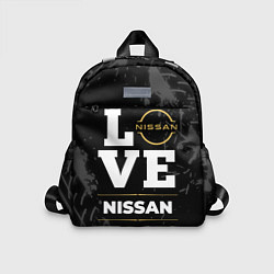Детский рюкзак Nissan Love Classic со следами шин на фоне, цвет: 3D-принт