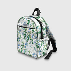 Детский рюкзак Цветы Синие Незабудки, цвет: 3D-принт — фото 2