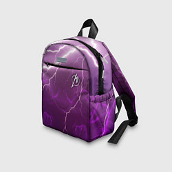 Детский рюкзак MINI EMBLEM METALLICA И МОЛНИИ, цвет: 3D-принт — фото 2