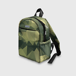 Детский рюкзак 3д полигоны - камуфляж, цвет: 3D-принт — фото 2