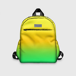 Детский рюкзак Неоновый градиентный желто-зеленый фон