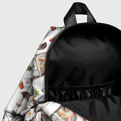 Детский рюкзак Узор Грибы и Корзины, цвет: 3D-принт — фото 2