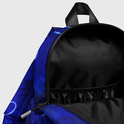 Детский рюкзак Неоновые закрученные фонари - Синий, цвет: 3D-принт — фото 2