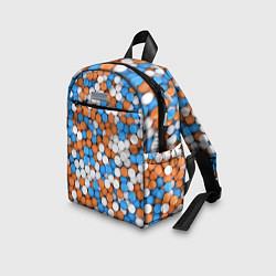 Детский рюкзак Глянцевые Разноцветные Шарики, цвет: 3D-принт — фото 2