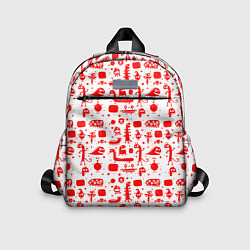 Детский рюкзак RED MONSTERS, цвет: 3D-принт
