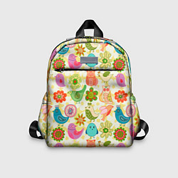 Детский рюкзак COLORFUL BIRDS, цвет: 3D-принт