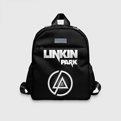 Детский рюкзак Linkin Park логотип и надпись, цвет: 3D-принт