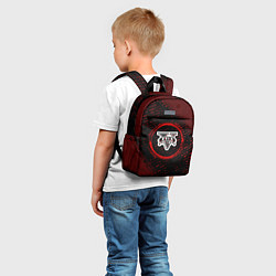 Детский рюкзак Символ GTA и краска вокруг на темном фоне, цвет: 3D-принт — фото 2