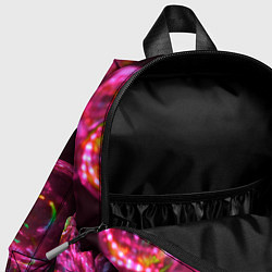 Детский рюкзак Неоновые сюрреалистичные пузыри - Розовый, цвет: 3D-принт — фото 2