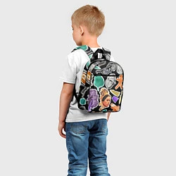 Детский рюкзак Underground pattern Fashion trend, цвет: 3D-принт — фото 2