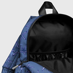 Детский рюкзак Gray-Blue Star Pattern, цвет: 3D-принт — фото 2