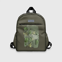 Детский рюкзак Нежные акварельные листья