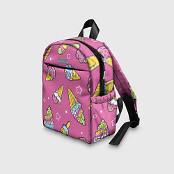 Детский рюкзак Разноцветное Мороженое Со Звёздочками, цвет: 3D-принт — фото 2