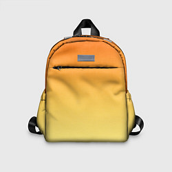 Детский рюкзак Оранжевый, желтый градиент, цвет: 3D-принт