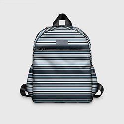Детский рюкзак Горизонтальные синие, голубые, белые полосы