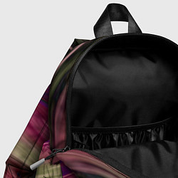 Детский рюкзак Абстрактный размытый узор в розово-зеленых цветах, цвет: 3D-принт — фото 2