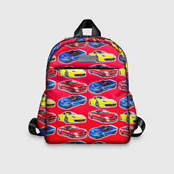 Детский рюкзак Спортивные машины, цвет: 3D-принт