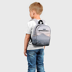 Детский рюкзак Туманные горы и деревья утром, цвет: 3D-принт — фото 2