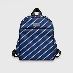 Детский рюкзак Бирюза в линию, цвет: 3D-принт