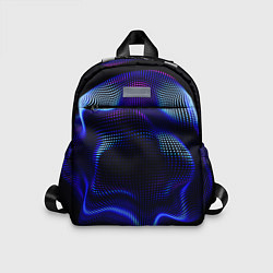 Детский рюкзак Неоновый фрактал - абстракция, цвет: 3D-принт