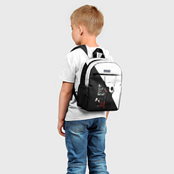 Детский рюкзак Hollow Knight черно-белое, цвет: 3D-принт — фото 2