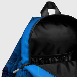 Детский рюкзак Liverpool шестиугольники абстракция, цвет: 3D-принт — фото 2