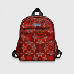 Детский рюкзак Красные абстрактные круглые узоры