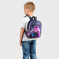 Детский рюкзак Cyberpunk 2077 - Валери V, цвет: 3D-принт — фото 2