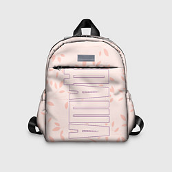 Детский рюкзак Даша по-вертикали с розовым фоном, цвет: 3D-принт