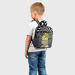Детский рюкзак Трёхглазый Гомер Симпсон - шутка, цвет: 3D-принт — фото 2
