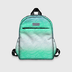 Детский рюкзак Абстрактная волна градиентный паттерн, цвет: 3D-принт