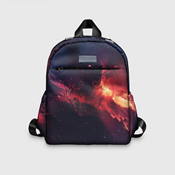 Детский рюкзак Космическое пламя, цвет: 3D-принт