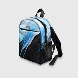 Детский рюкзак Тёмно-синий мрамор, цвет: 3D-принт — фото 2