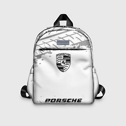 Детский рюкзак Porsche speed шины на светлом: символ, надпись, цвет: 3D-принт