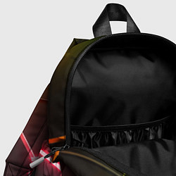 Детский рюкзак Неоновые радужные плиты, цвет: 3D-принт — фото 2
