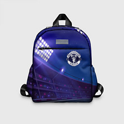 Детский рюкзак Manchester United ночное поле, цвет: 3D-принт