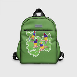 Детский рюкзак Яркие Амадины, цвет: 3D-принт