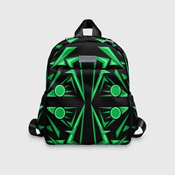 Детский рюкзак Геометрический узор зеленый geometric