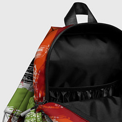 Детский рюкзак Мазки кистью по холсту цветной краской abstraction, цвет: 3D-принт — фото 2